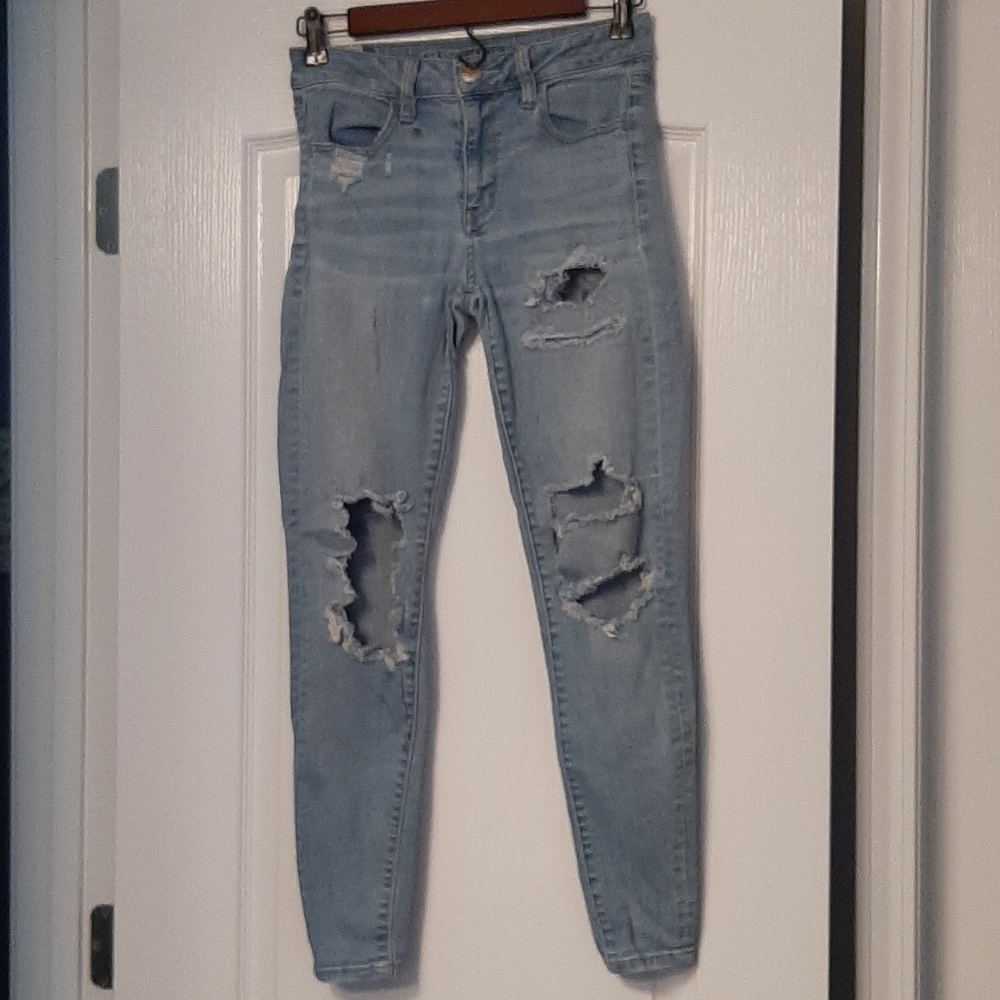 AEO Super Stretch X High Rise Jegging Size 2 Short